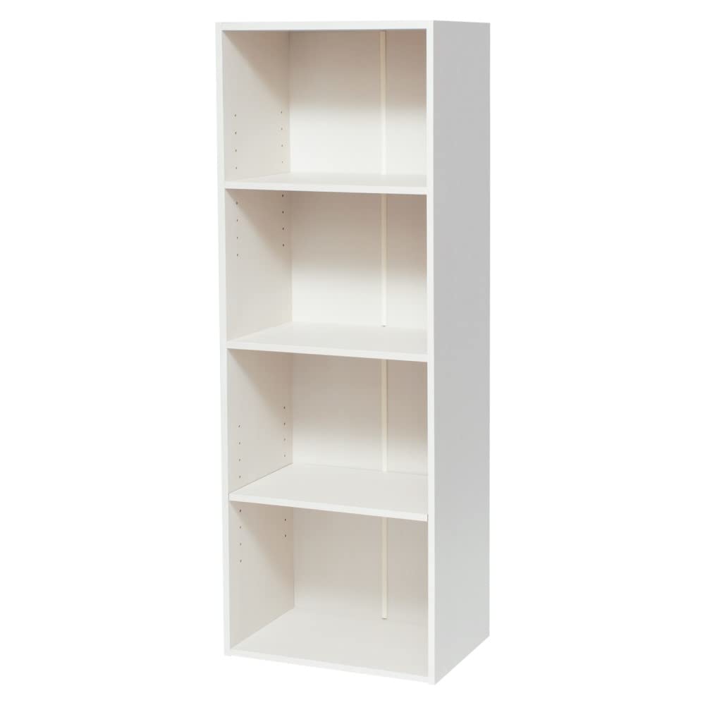 Amazon｜コーナン オリジナル 4段カラーボックス可動棚 WWH ウッド