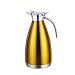 Produktbild GUOCU 304 Edelstahl Doppelwand Vakuum Isolierte Kaffee Topf Kaffee Thermos Kaffee Plunger Saft/Milch/Tee Isolierung Topf,Gold,1.5 L24 Hours Insulation