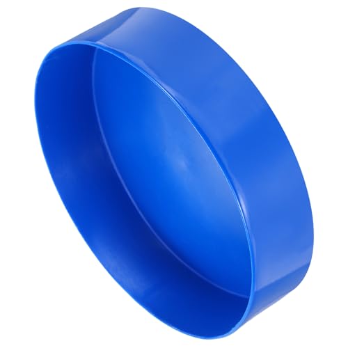 Image of uxcell 2pcs Rubber End Caps 225mm(8 7 /8 Inch) ID x 80mm(3 1 /8 Inch) H Vinyl Round Tube Bolt Cap Cover Screw Thread Protectors Blue
