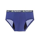 Tony and Ava Incontinence Underwear for Men’s | Soft & Comfortable, Reusable Briefs - Ideal for Teens and Adults (140-165 lbs.) Blue, Large