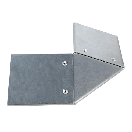 Schneckenzaun metall hochbeete Schneckenfalle Schneckenabwehr Schneckenstopp Schneckenkante Befestigungsset für Schneckenblech (4er Set) 21cm x 10,5cm x 3,3cm