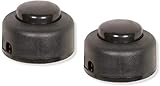 Satco 80-1163 Step-On On/Off Push Floor Switch Button, Black, Pack of 2 Buttons