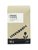 GROUNDWORK Ethiopia Heirloom Blend - Whole Bean Coffee Light Roast - USDA Organic Single Origin Coffee - 2lb Bag