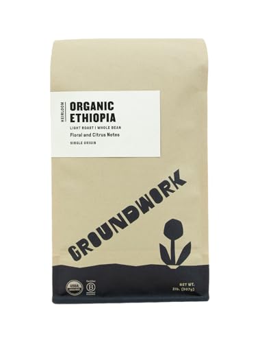 Groundwork Ethiopia Heirloom Light Roast Coffee Beans 2lb