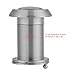 TOPINCN 220 Degree Door Scope Viewer, Rotating Privacy Cover Interior Exterior Doors Dual Functionality for Home Apartment Tool (Silver)