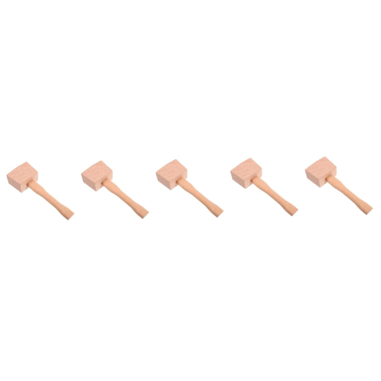 MUCKLILY 5pcs Woodworking Tools Woodworking Mallet Carpenter Hammer Wooden Hammer Wood Mallet Carpenter Hand Tools Judge Hammer Wood Chisel Hammer Wood Carving Hammer Camping Hammer Beech