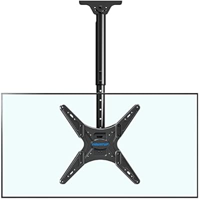 MOUNTUP Ceiling TV Mount for Most 24''- 65'' TVs, Hanging TV Ceiling Mount for 32 43 50 55 60 65 inch Screen, Full Motion Height Adjustable Bracket, Holds up to 99lbs, Max VESA 400x400mm, MU0039