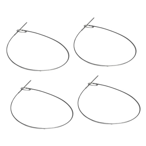 FONDOTIN Brochetas De Acero Inoxidable Reutilizables Para Asar Carne y Verduras, Juego De 4 Piezas De 28,5 Cm Para Barbacoa Picnic y Restaurante, Resistentes a Altas Temperaturas y Fáciles De Limpiar