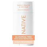 Native Deodorant Natural Deodorant Seasonal Scents for Women and Men, Aluminium Free with Baking Soda, Probiotics, Coconut Oil and Shea Butter Sweet Peach & Nectar