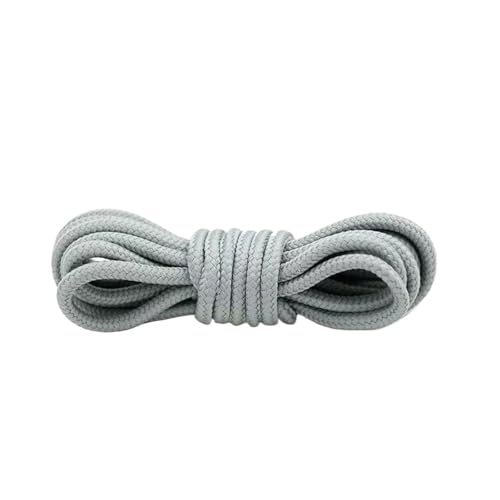 Lacets ronds gris 150cm pour remplacer les cordons de chaussures de rando