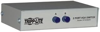 Tripp Lite Manual VGA/SVGA Monitor Switch 2 Ports External Wired Fullyshielded Rugged Metal Case