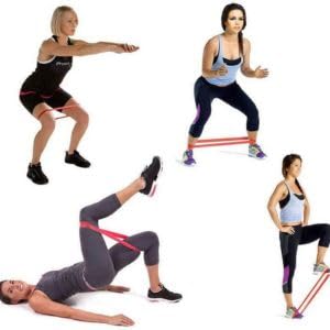 Kit 5 Faixas Elasticas Mini Band Para Exercício Funcional Corpo Todo Alongamento Musculação Faixa De