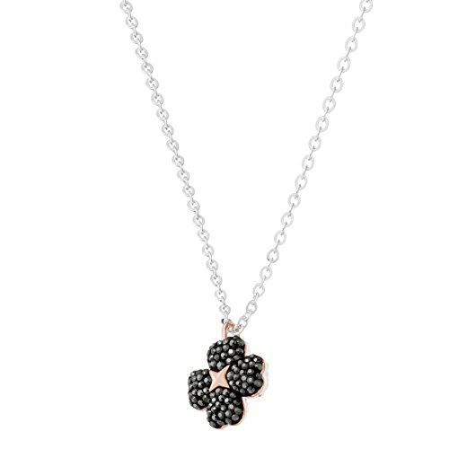 Swarovski Pendente Latisha Flower, Nero, Mix di
