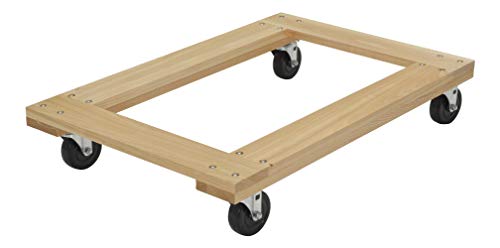 Plataforma con ruedas de madera Vestil 36x24 pulg 1200 lb miniatura 2