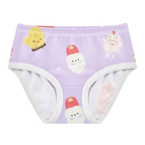 Christmas Mittens Pattern Girls' Underwear Soft Touch Comfort Color for Toddler Girls in Sizes 2T,3T, 4T, 5T, 6Y and 8Y