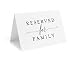 Bliss Collections Reserved Signs for Wedding Reception, 4x6 Reserved Table Cards, Table Setting Cards, Pack of 10