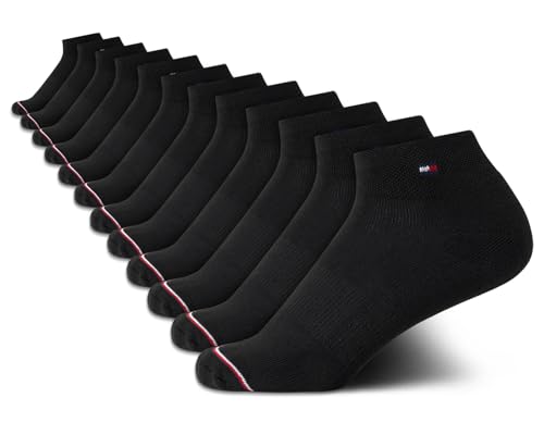 Image of Tommy Hilfiger Womens Quarter Socks - 12 Pack Athletic Performance Cushioned Running Socks for Women with Arch Support