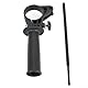 Side Hammer Drill Handle Adjustable Hammer Drill Side Handle Plastic Electric Drill Replacement Part for Grinding Machine für Impact Drill Handle (1pcs)