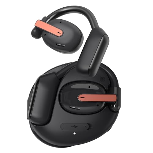 Roujune Open Ear Headphones, Bluetooth 5.3 Wireless Earbuds with Ear Hooks, HiFi Sound Earphones with 4 ENC Clear Calls Mic, Over-Ear Air Conduction Tech for Sports, IPX5 Waterproof with Touch Control Roujune Open Ear Headphones, Bluetooth 5.3 Wireless Earbuds with Ear Hooks, HiFi Sound Earphones with 4 ENC Clear Calls Mic, Over-Ear Air Conduction Tech for Sports, IPX5 Waterproof with Touch Control