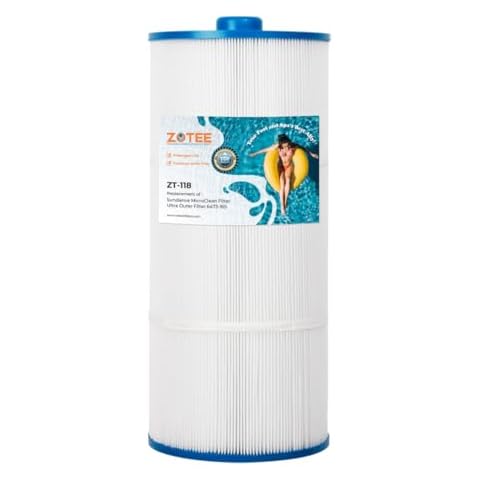 ZOTEE Spa Filter Replacement for Sundance Microclean Ultra Outer Filter 6473-165,Darlly 80803, Fit Inner Filter 6473-164, Series 880, Hot Springs Spa Filters, 80 Sq.Ft, 1 Pack Cover