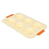 🍇【MULTIUSO】Estas molde de muffins no solo se pueden usar para hacer muffins, sino también para hacer pasteles horneados, brownies, mini-pizzas, chocolate, muffins de huevo, galletas, tartas, pudines, tazas de avena al horno, tazas de pastel de pollo, etc.