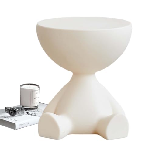 Huayeex Mesita de noche, mesa de té pequeña, mesa de esquina para dormitorio, mesa auxiliar para sofá, mesa creativa para sofá, mesa pequeña para sala de estar, dormitorio