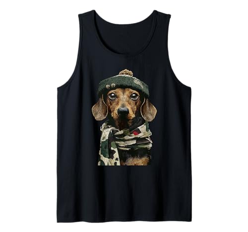 Camuflaje Dachshund Camo Animal Hunter Hunting Wiener Dog Camiseta sin Mangas