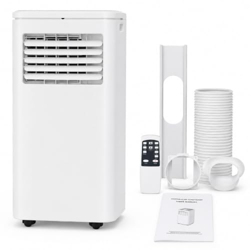 Image of Portable Air Conditioners, Air Conditioners 10,000 BTU 4-in-1 Quiet AC Unit with Cool, Fan, Dehumidifier, Sleep Modes, Standing AC Unit Cools Room up to 450 Sq.Ft, Exhaust Hose & Window Kit