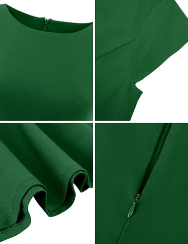 Image of Dressystar Women's Vintage 1950s A Line Cap Sleeve Cocktail Party Dress