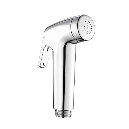 UMIRIO Bidet Sprayer Head For Toilet Shattaf Baby Cloth Diaper Sprayer Bidet Toilet Attachment Bidet Parts Health Faucet Toilet Shower Bidet Handle Portable Hygienic Shower Bottom Butt Cleaner, Chrome