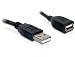 Produktbild Delock Kabel USB 2.0 Verlaengerung, A/A 15cm S/B