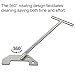 360°Rotating Garbage Disposal Wrench Silver Garbage Disposal Tool Unjamming Sink Wrench for Removes Kitchen Clutter from Above The Sink
