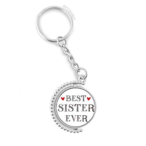 Clé anneau porte-keyholder rotatif sœur multicolore