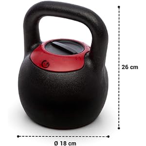 GOVITA - Kettlebell Regolabile, Sfera Regolabile
