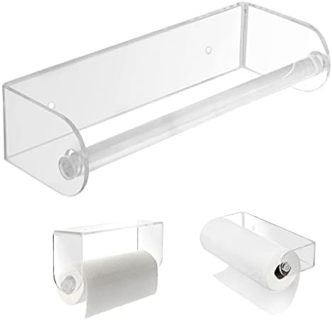 Acrylichomedesign Wall Mount Acrylic Paper Towel Holder,Clear