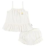 Gerber Baby Girls Sleeveless Tunic Top and Diaper Cover Set, Stripe, 0-3 Months