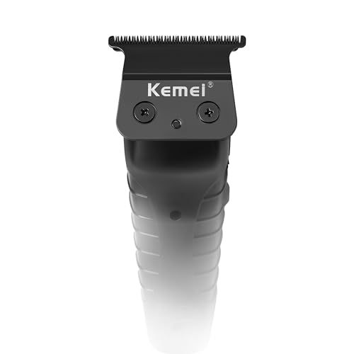 Kemei 2299 Professional Hair Trimmer for Men Electric Hair Clippers Zero Gapped T Blade Outliner Beard Trimmers Barber Hair Cuttings Kit Cordless