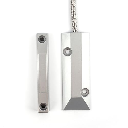 Détecteur de porte de garage – Interrupteur magnétique normalement ouvert normalement fermé pour sécurité industrielle Boîtier en alliage de zinc 106 x 38 x 10 mm 100 V 0,5 A 10 W (normalement fermé)