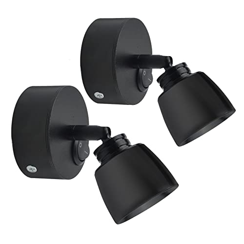 Luxvista 12 Volt Rv Reading Lamp Spotlight, 3W Wall Mount Rv Lights Interior Fixtures With Switch For Bedside Lamp Of Boat Camper Truck Trailer Caravan 5Th Wheel Vehicles-Daylight 6000K (2-Pack) #TOP8