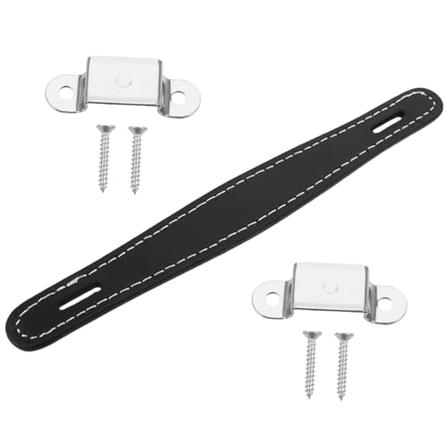Levemolo Guitar Amp Handle Zinc Alloy Cowhide Replacement Speaker Cabinet Pulls