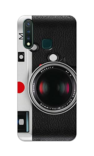 Image of Printed Hard Back Cover Case for Vivo Y19 | Vivo U3 Back Cover (Vintage Camera) -1302