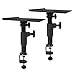Sound Town 2-Pack Desktop Clamp-On Studio Monitor Speaker Stands with Horizontal/Vertical Speaker Orientation (STSD-DCM-PAIR)