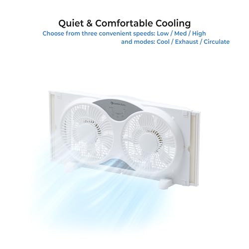 Image of Comfort Zone CZ310R Twin Window Fan
