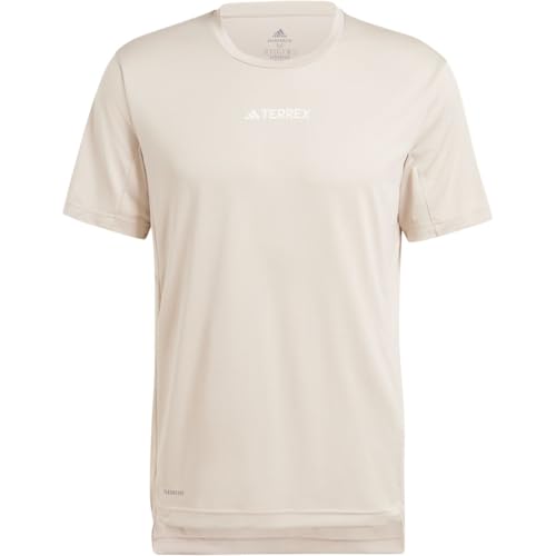 adidas Herren Terrex Multi Hiking T-Shirt, Wonder Beige, X-Klein – Ansicht 5