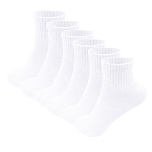 Image of TZ Promise 6 Pack-Women's Athletic Quarter Ankle Low Cut Cotton Socks Cushioned Sports Running