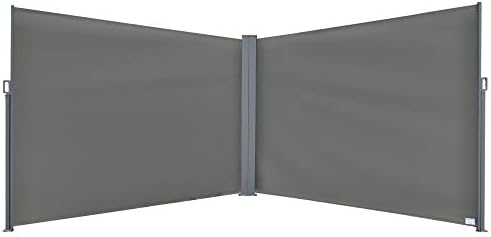 The Living Store Auvent latéral rétractable de patio 140x600 cm Marron The Living Store Auvent latéral rétractable de patio 140x600 cm Marron