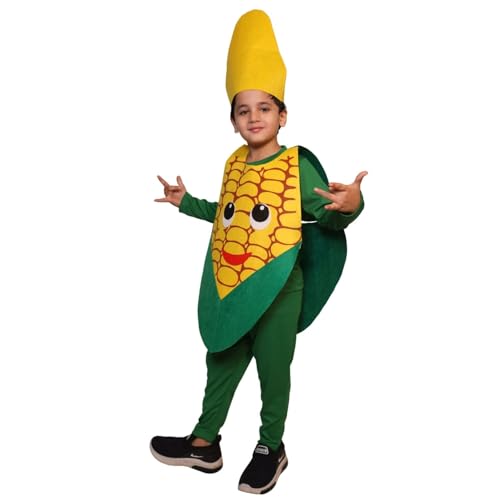 Image of Kaku Fancy Dresses Fruit and Vegetable Costume Paper Cutout with Cap For Kids | Healthy Food Costume For Boys & Girls (Tracksuit Not Included)