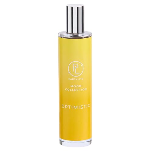 PartyLite Optimistic Raumspray 100 ml mit Noten von funkelnder Mandarine und herber Zitrone Teil der Mood-Kollektion erfrischend tropisch perfekt zum Verschenken
