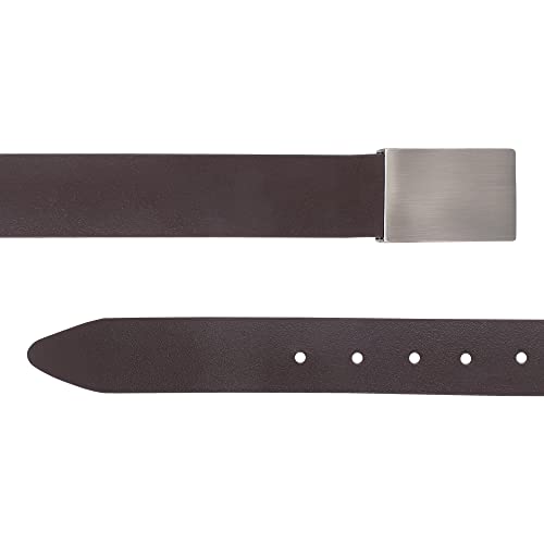 Image of USL Formal /Casual Black Tan Brown Color Genuine Leather Belts For Men (34, Black)