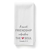 Best Friend, Friendship Gifts for Women Kitchen Towel,Birthday Gifts for Women Friendship, for Woman,Present Under 10 Dollars for Woman,Friends Present for Men